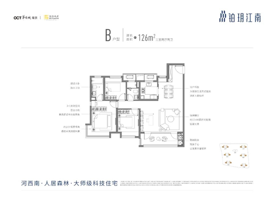 铂玥江南3居室