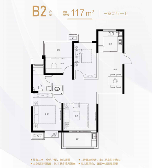 117㎡户型图